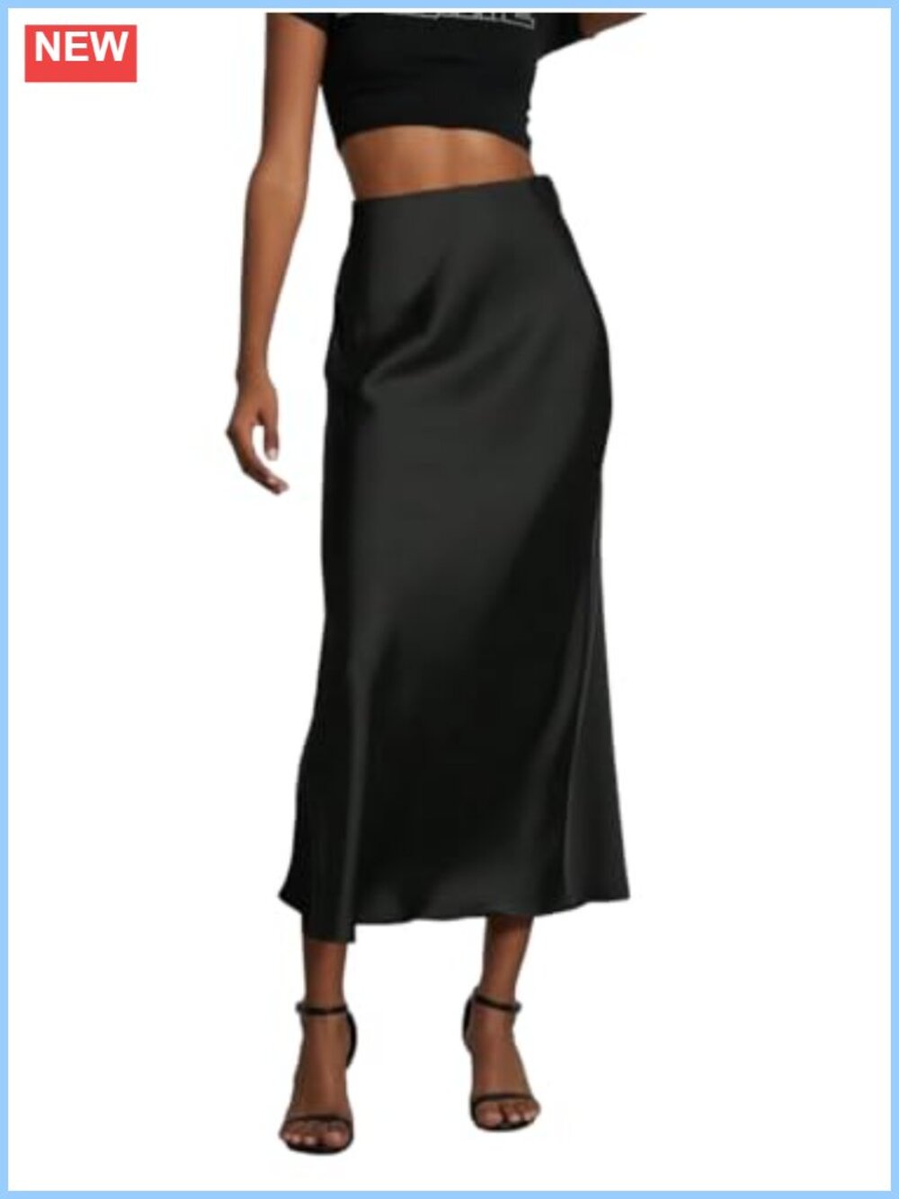 Satin High Waisted Maxi Skirt Silk A-Line Elegant Work Cocktail Party